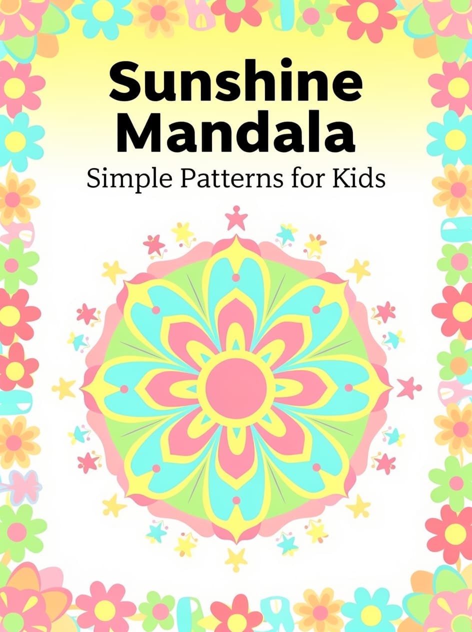 Sunshine Mandala — Simple Patterns for Kids